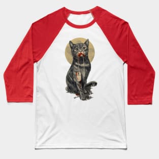 cat, hunter, rbrow, blood, cat lady, pet portrait Baseball T-Shirt